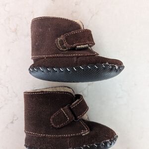Pediped Brown Baby Walker Shoes